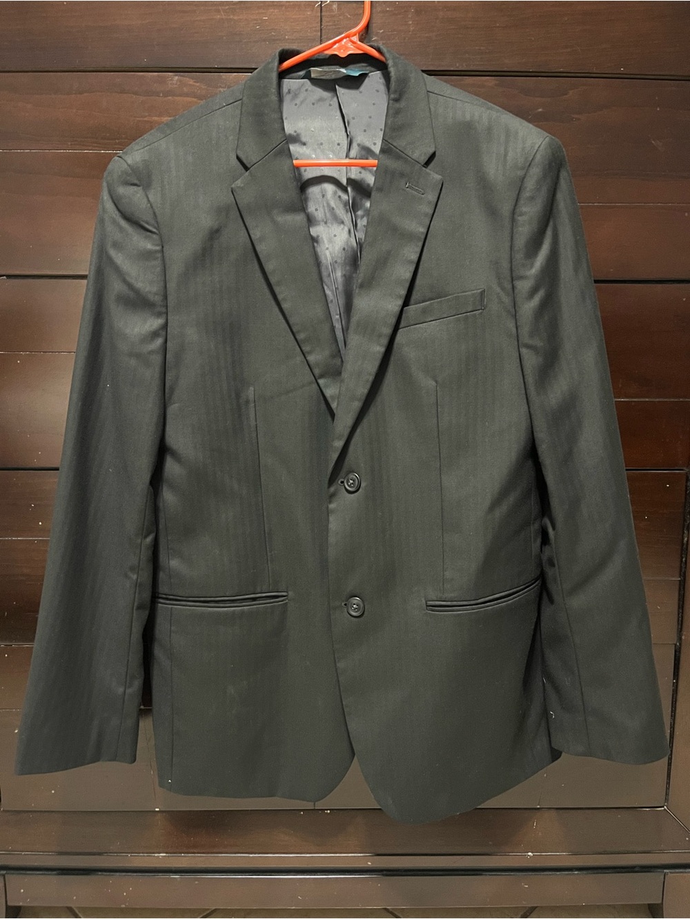 Perry Ellis Black Two-Button Notch Lapel Blazer